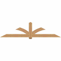 108"W x 27"H x 5 1/2"D x 5 1/2"F, 06/12 Pitch, Redmond Smooth Timber Gable Bracket, Western Red Cedar