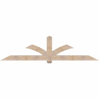 108"W x 27"H x 5 1/2"D x 5 1/2"F, 06/12 Pitch, Redmond Smooth Timber Gable Bracket, Douglas Fir
