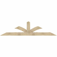 108"W x 27"H x 06"D x 6"F, 06/12 Pitch, Richland Rough Sawn Timber Gable Bracket, Douglas Fir