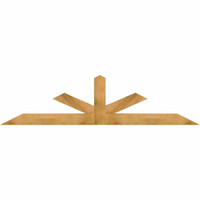 108"W x 27"H x 06"D x 6"F, 06/12 Pitch, Saratoga Rough Sawn Timber Gable Bracket, Western Red Cedar