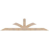 108"W x 27"H x 5 1/2"D x 5 1/2"F, 06/12 Pitch, Richland Smooth Timber Gable Bracket, Douglas Fir