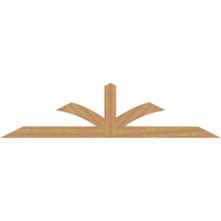 108"W x 27"H x 5 1/2"D x 5 1/2"F, 06/12 Pitch, Richland Smooth Timber Gable Bracket, Western Red Cedar