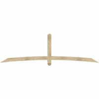 108"W x 31"H x 04"D x 4"F, 07/12 Pitch, Bellingham Rough Sawn Timber Gable Bracket, Douglas Fir