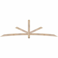 108"W x 31"H x 3 1/2"D x 3 1/2"F, 07/12 Pitch, Alberta Smooth Timber Gable Bracket, Douglas Fir
