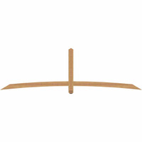 108"W x 31"H x 3 1/2"D x 3 1/2"F, 07/12 Pitch, Bellingham Smooth Timber Gable Bracket, Western Red Cedar