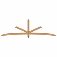 108"W x 31"H x 3 1/2"D x 3 1/2"F, 07/12 Pitch, Alberta Smooth Timber Gable Bracket, Western Red Cedar