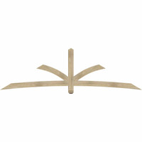 108"W x 31"H x 04"D x 4"F, 07/12 Pitch, Davenport Rough Sawn Timber Gable Bracket, Douglas Fir