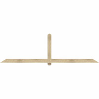 108"W x 31"H x 04"D x 4"F, 07/12 Pitch, Eugene Rough Sawn Timber Gable Bracket, Douglas Fir