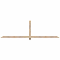 108"W x 31"H x 3 1/2"D x 3 1/2"F, 07/12 Pitch, Eugene Smooth Timber Gable Bracket, Douglas Fir