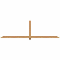 108"W x 31"H x 3 1/2"D x 3 1/2"F, 07/12 Pitch, Eugene Smooth Timber Gable Bracket, Western Red Cedar