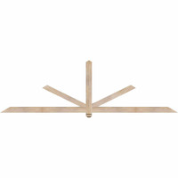 108"W x 31"H x 3 1/2"D x 3 1/2"F, 07/12 Pitch, Kennewick Smooth Timber Gable Bracket, Douglas Fir