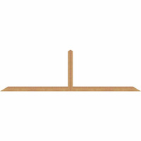 108"W x 31"H x 3 1/2"D x 3 1/2"F, 07/12 Pitch, Portland Smooth Timber Gable Bracket, Western Red Cedar