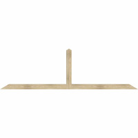 108"W x 31"H x 04"D x 4"F, 07/12 Pitch, Portland Rough Sawn Timber Gable Bracket, Douglas Fir
