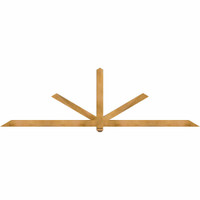 108"W x 31"H x 3 1/2"D x 3 1/2"F, 07/12 Pitch, Kennewick Smooth Timber Gable Bracket, Western Red Cedar