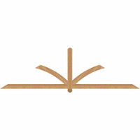108"W x 31"H x 3 1/2"D x 3 1/2"F, 07/12 Pitch, Redmond Smooth Timber Gable Bracket, Western Red Cedar