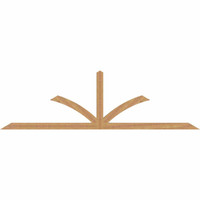 108"W x 31"H x 3 1/2"D x 3 1/2"F, 07/12 Pitch, Richland Smooth Timber Gable Bracket, Western Red Cedar