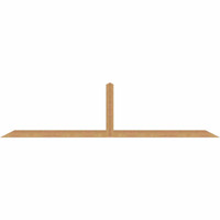 108"W x 27"H x 3 1/2"D x 3 1/2"F, 06/12 Pitch, Portland Smooth Timber Gable Bracket, Western Red Cedar
