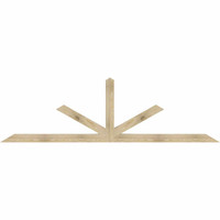 108"W x 31"H x 04"D x 4"F, 07/12 Pitch, Saratoga Rough Sawn Timber Gable Bracket, Douglas Fir