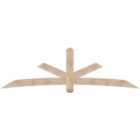 108"W x 31"H x 3 1/2"D x 5 1/2"F, 07/12 Pitch, Alberta Smooth Timber Gable Bracket, Douglas Fir