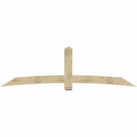 108"W x 31"H x 04"D x 6"F, 07/12 Pitch, Bellingham Rough Sawn Timber Gable Bracket, Douglas Fir