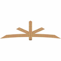 108"W x 31"H x 3 1/2"D x 5 1/2"F, 07/12 Pitch, Alberta Smooth Timber Gable Bracket, Western Red Cedar
