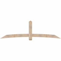 108"W x 31"H x 3 1/2"D x 5 1/2"F, 07/12 Pitch, Bellingham Smooth Timber Gable Bracket, Douglas Fir