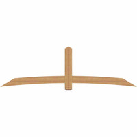 108"W x 31"H x 3 1/2"D x 5 1/2"F, 07/12 Pitch, Bellingham Smooth Timber Gable Bracket, Western Red Cedar