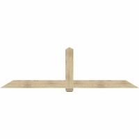 108"W x 31"H x 04"D x 6"F, 07/12 Pitch, Eugene Rough Sawn Timber Gable Bracket, Douglas Fir