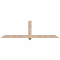 108"W x 31"H x 3 1/2"D x 5 1/2"F, 07/12 Pitch, Eugene Smooth Timber Gable Bracket, Douglas Fir
