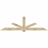 108"W x 31"H x 04"D x 6"F, 07/12 Pitch, Kennewick Rough Sawn Timber Gable Bracket, Douglas Fir