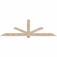 108"W x 31"H x 3 1/2"D x 5 1/2"F, 07/12 Pitch, Kennewick Smooth Timber Gable Bracket, Douglas Fir