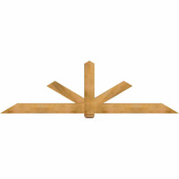 108"W x 31"H x 04"D x 6"F, 07/12 Pitch, Kennewick Rough Sawn Timber Gable Bracket, Western Red Cedar