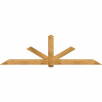108"W x 31"H x 3 1/2"D x 5 1/2"F, 07/12 Pitch, Kennewick Smooth Timber Gable Bracket, Western Red Cedar