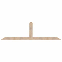 108"W x 31"H x 3 1/2"D x 5 1/2"F, 07/12 Pitch, Portland Smooth Timber Gable Bracket, Douglas Fir