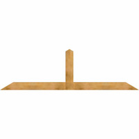 108"W x 31"H x 04"D x 6"F, 07/12 Pitch, Portland Rough Sawn Timber Gable Bracket, Western Red Cedar