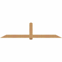 108"W x 27"H x 3 1/2"D x 5 1/2"F, 06/12 Pitch, Eugene Smooth Timber Gable Bracket, Western Red Cedar