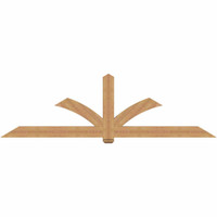 108"W x 31"H x 3 1/2"D x 5 1/2"F, 07/12 Pitch, Redmond Smooth Timber Gable Bracket, Western Red Cedar