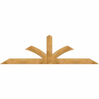 108"W x 31"H x 04"D x 6"F, 07/12 Pitch, Richland Rough Sawn Timber Gable Bracket, Western Red Cedar