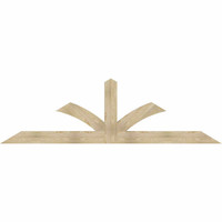 108"W x 31"H x 04"D x 6"F, 07/12 Pitch, Richland Rough Sawn Timber Gable Bracket, Douglas Fir