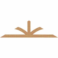 108"W x 31"H x 3 1/2"D x 5 1/2"F, 07/12 Pitch, Richland Smooth Timber Gable Bracket, Western Red Cedar