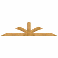 108"W x 27"H x 04"D x 6"F, 06/12 Pitch, Richland Rough Sawn Timber Gable Bracket, Western Red Cedar