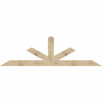 108"W x 31"H x 04"D x 6"F, 07/12 Pitch, Saratoga Rough Sawn Timber Gable Bracket, Douglas Fir