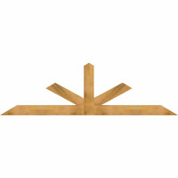 108"W x 31"H x 04"D x 6"F, 07/12 Pitch, Saratoga Rough Sawn Timber Gable Bracket, Western Red Cedar