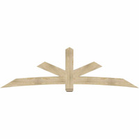 108"W x 31"H x 06"D x 6"F, 07/12 Pitch, Alberta Rough Sawn Timber Gable Bracket, Douglas Fir