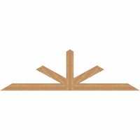 108"W x 31"H x 3 1/2"D x 5 1/2"F, 07/12 Pitch, Saratoga Smooth Timber Gable Bracket, Western Red Cedar