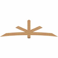 108"W x 31"H x 5 1/2"D x 5 1/2"F, 07/12 Pitch, Alberta Smooth Timber Gable Bracket, Western Red Cedar