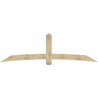 108"W x 31"H x 06"D x 6"F, 07/12 Pitch, Bellingham Rough Sawn Timber Gable Bracket, Douglas Fir