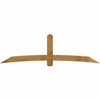 108"W x 31"H x 06"D x 6"F, 07/12 Pitch, Bellingham Rough Sawn Timber Gable Bracket, Western Red Cedar
