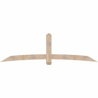 108"W x 31"H x 5 1/2"D x 5 1/2"F, 07/12 Pitch, Bellingham Smooth Timber Gable Bracket, Douglas Fir