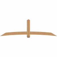 108"W x 31"H x 5 1/2"D x 5 1/2"F, 07/12 Pitch, Bellingham Smooth Timber Gable Bracket, Western Red Cedar